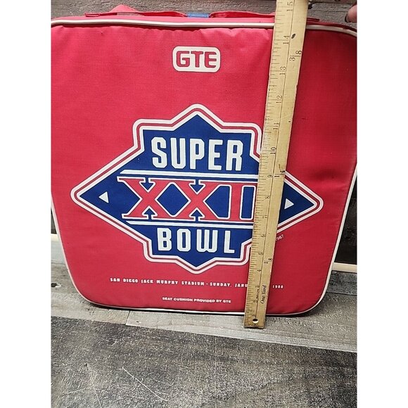 Super Bowl 22 1988 Stadium Cusion San Diego Jack Murphy Stadium Redskins/Broncos - Picture 4 of 4